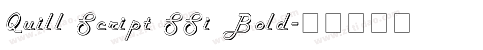 Quill Script SSi Bold字体转换